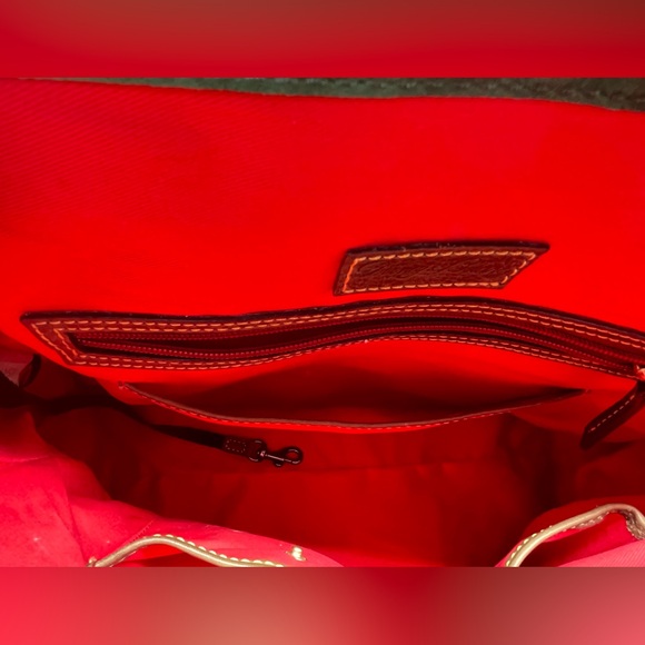 Dooney & Bourke Florentine Double Strap Tassel Large Shoulder Bag, Brown - Picture 11 of 16